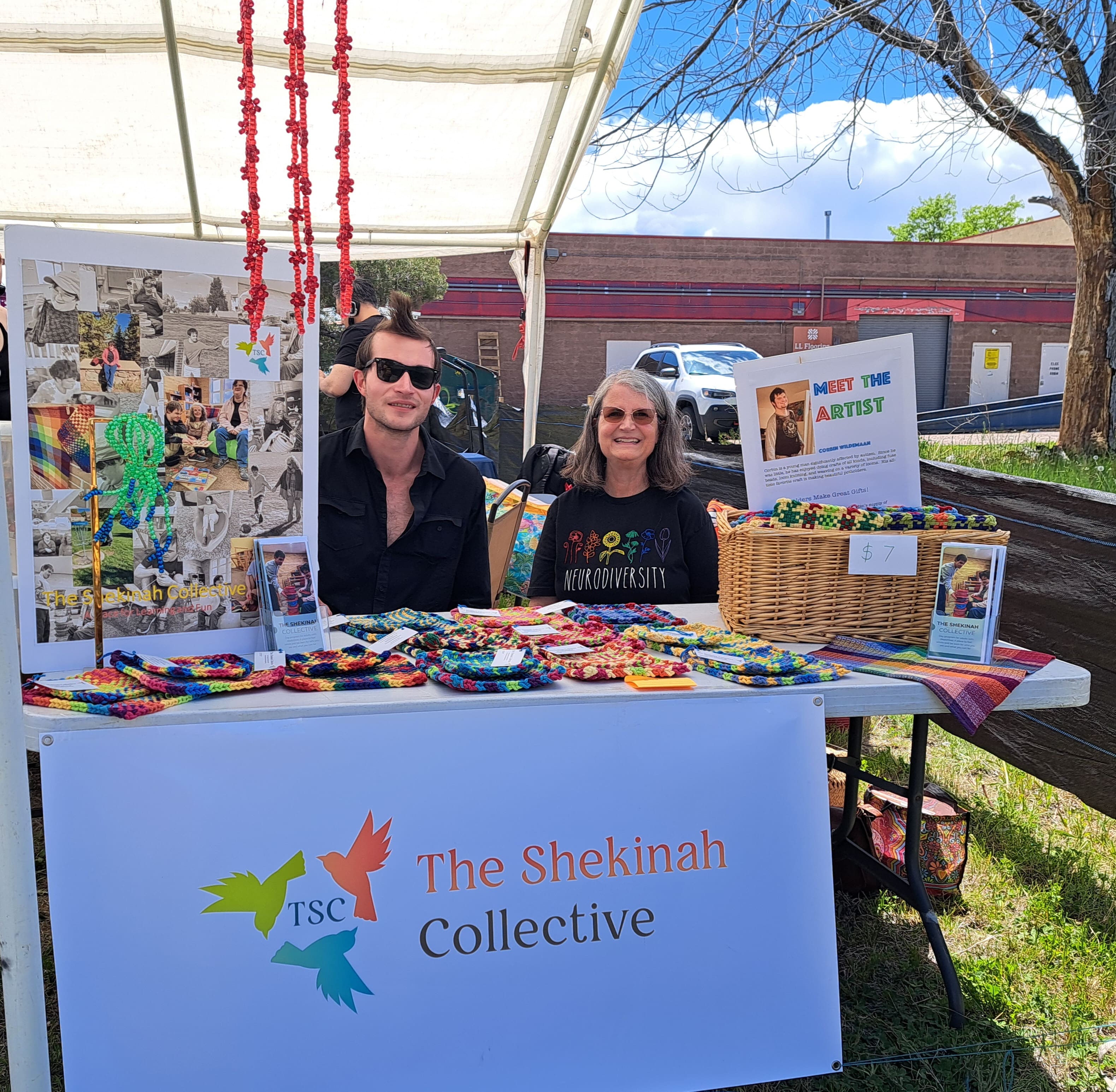 ElizaBeth and Mishka at the Autism Store Resource Fair